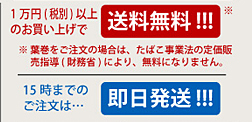 1万円以上のお買い上げで送料無料！　15時までのご注文は、即日配達！
